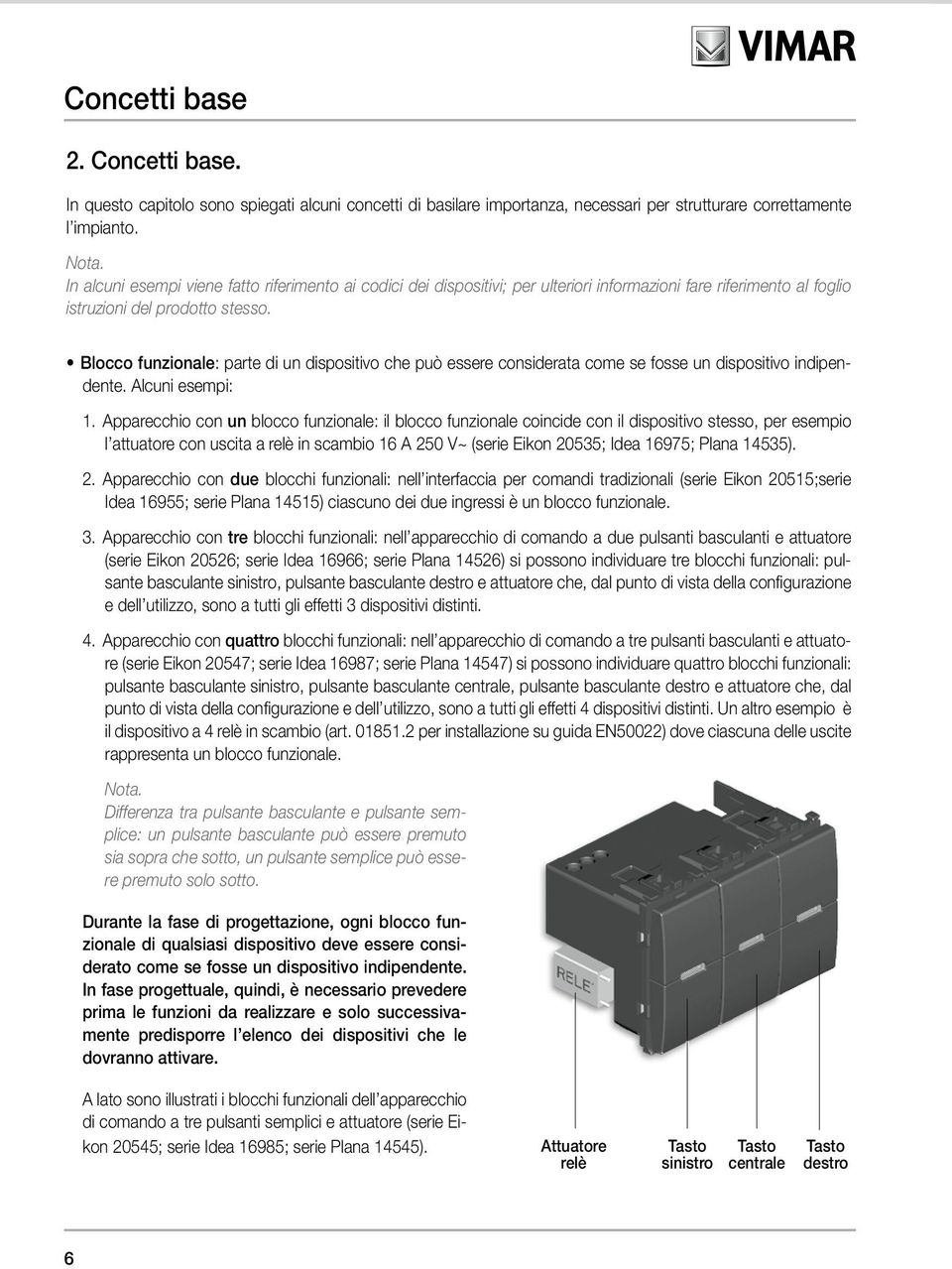 Blocco funzionale: parte di un dispositivo che può essere considerata come se fosse un dispositivo indipendente. Alcuni esempi: 1.