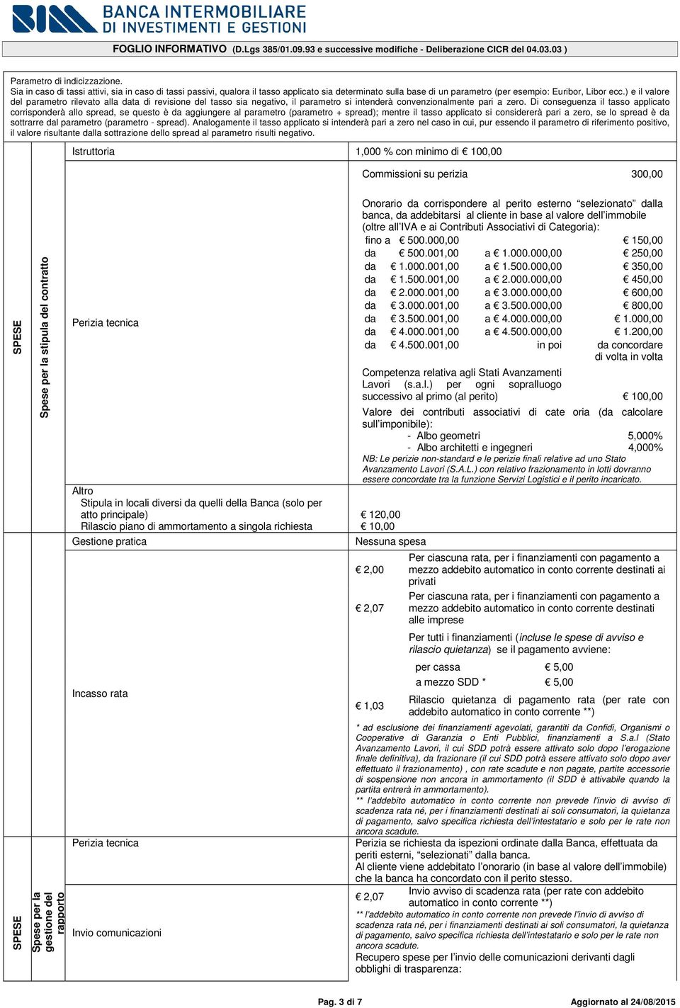 Di conseguenza il tasso applicato corrisponderà allo spread, se questo è da aggiungere al parametro (parametro + spread); mentre il tasso applicato si considererà pari a zero, se lo spread è da