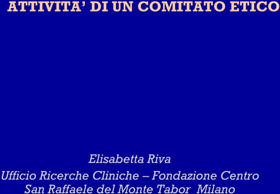 Ricerche Cliniche Fondazione