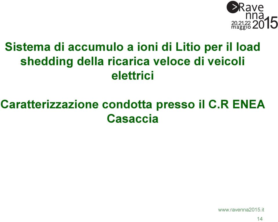 di veicoli elettrici Caratterizzazione