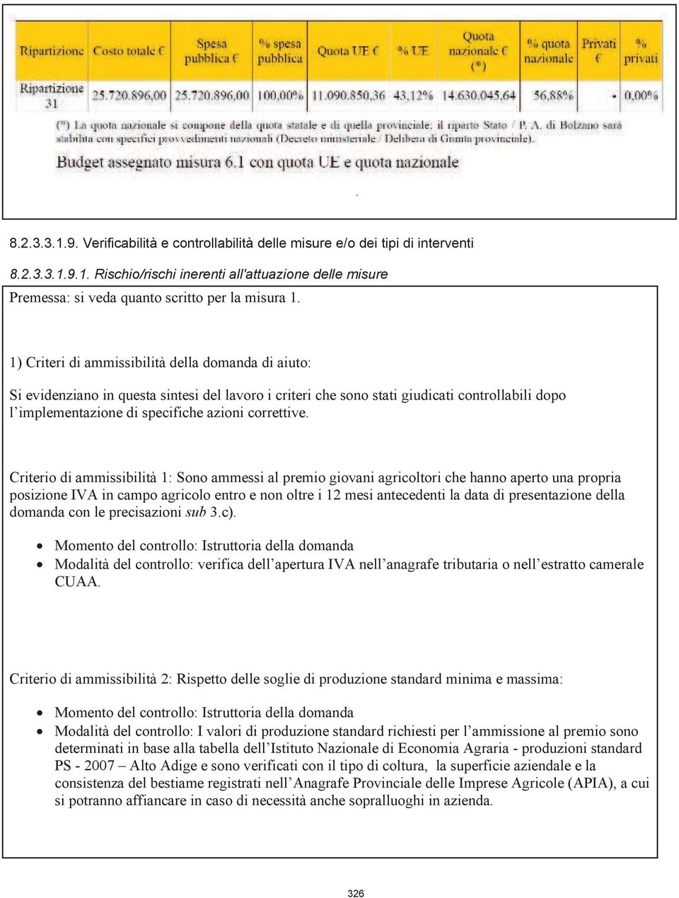 Criterio di ammissibilità 1: Sono ammessi al premio giovani agricoltori che hanno aperto una propria posizione IVA in campo agricolo entro e non oltre i 12 mesi antecedenti la data di presentazione