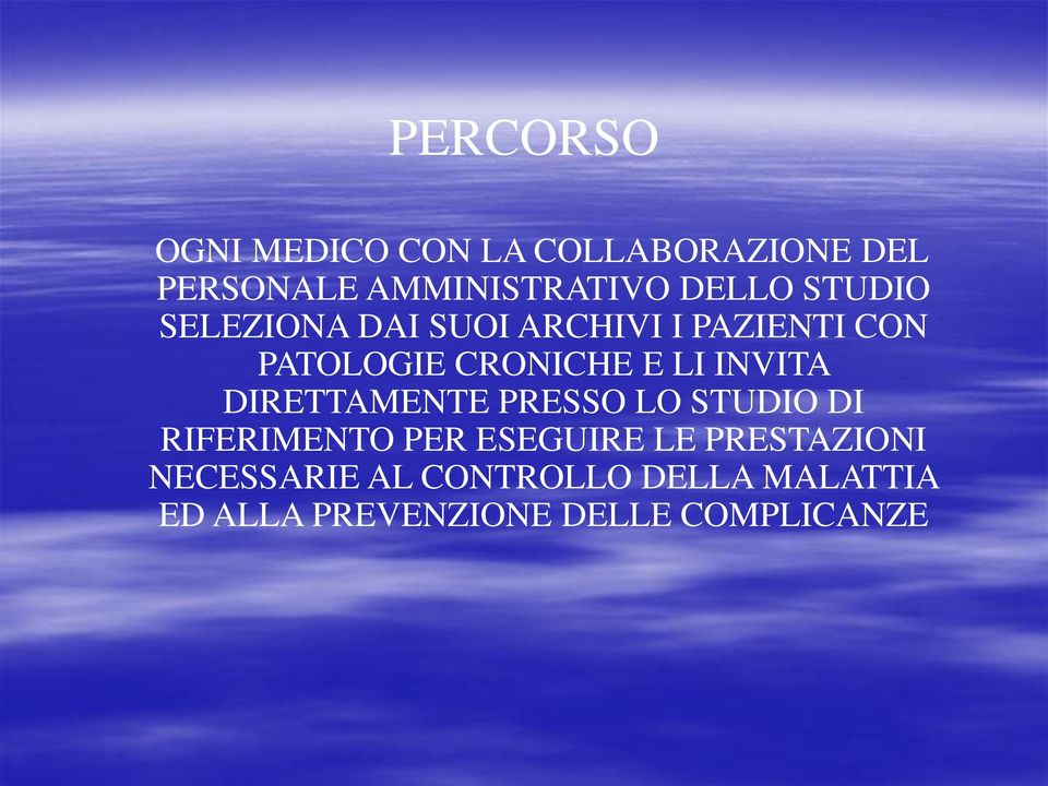 LI INVITA DIRETTAMENTE PRESSO LO STUDIO DI RIFERIMENTO PER ESEGUIRE LE