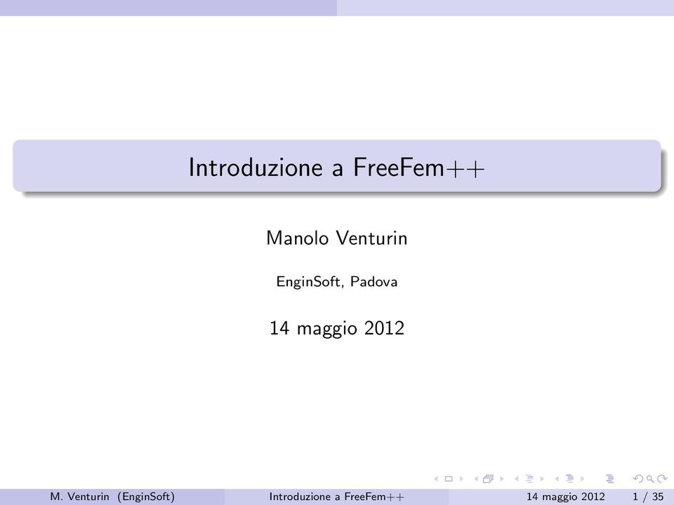 maggio 2012 M.