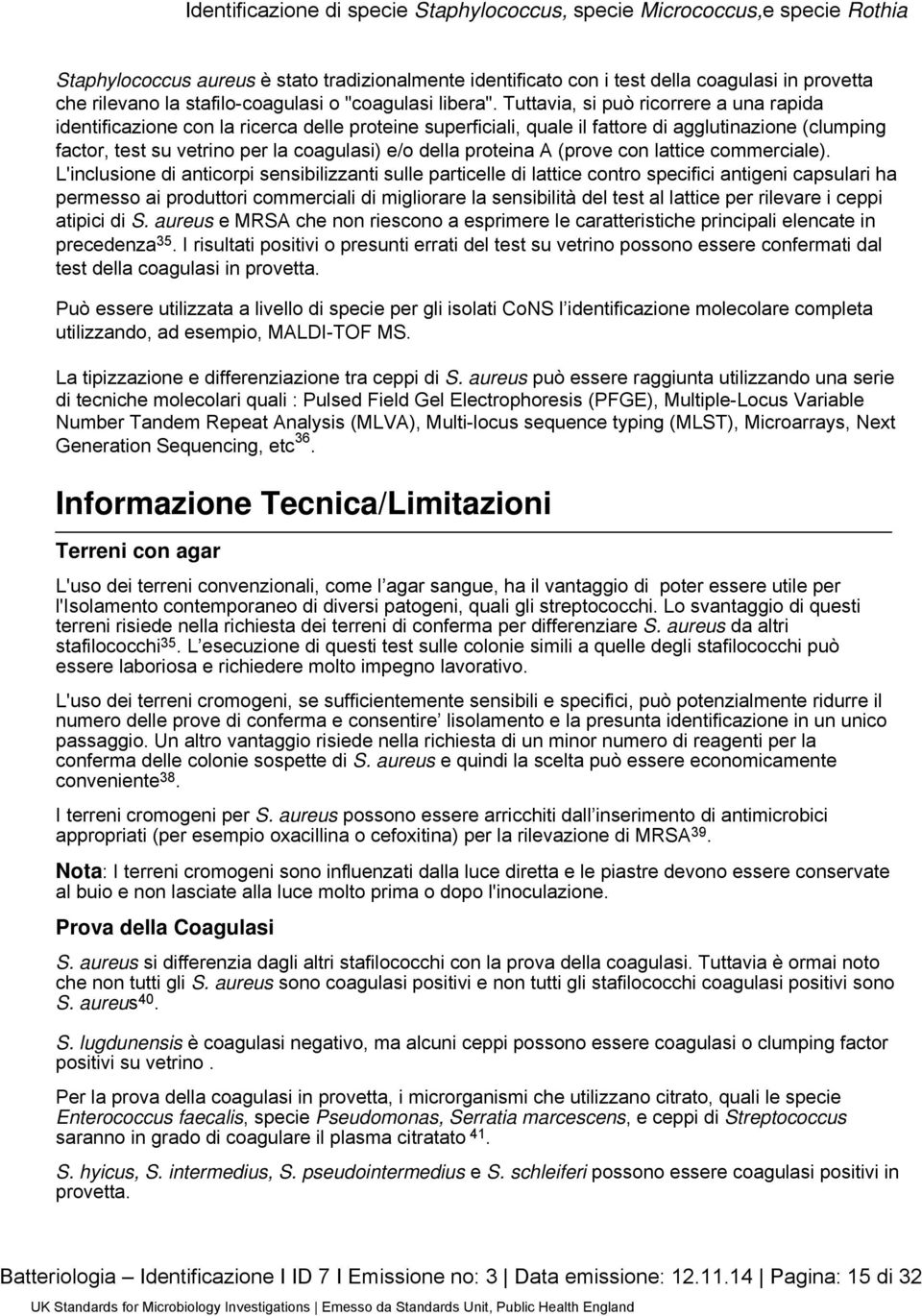 proteina A (prove con lattice commerciale).