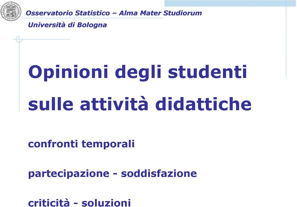 sulle attività didattiche confronti temporali