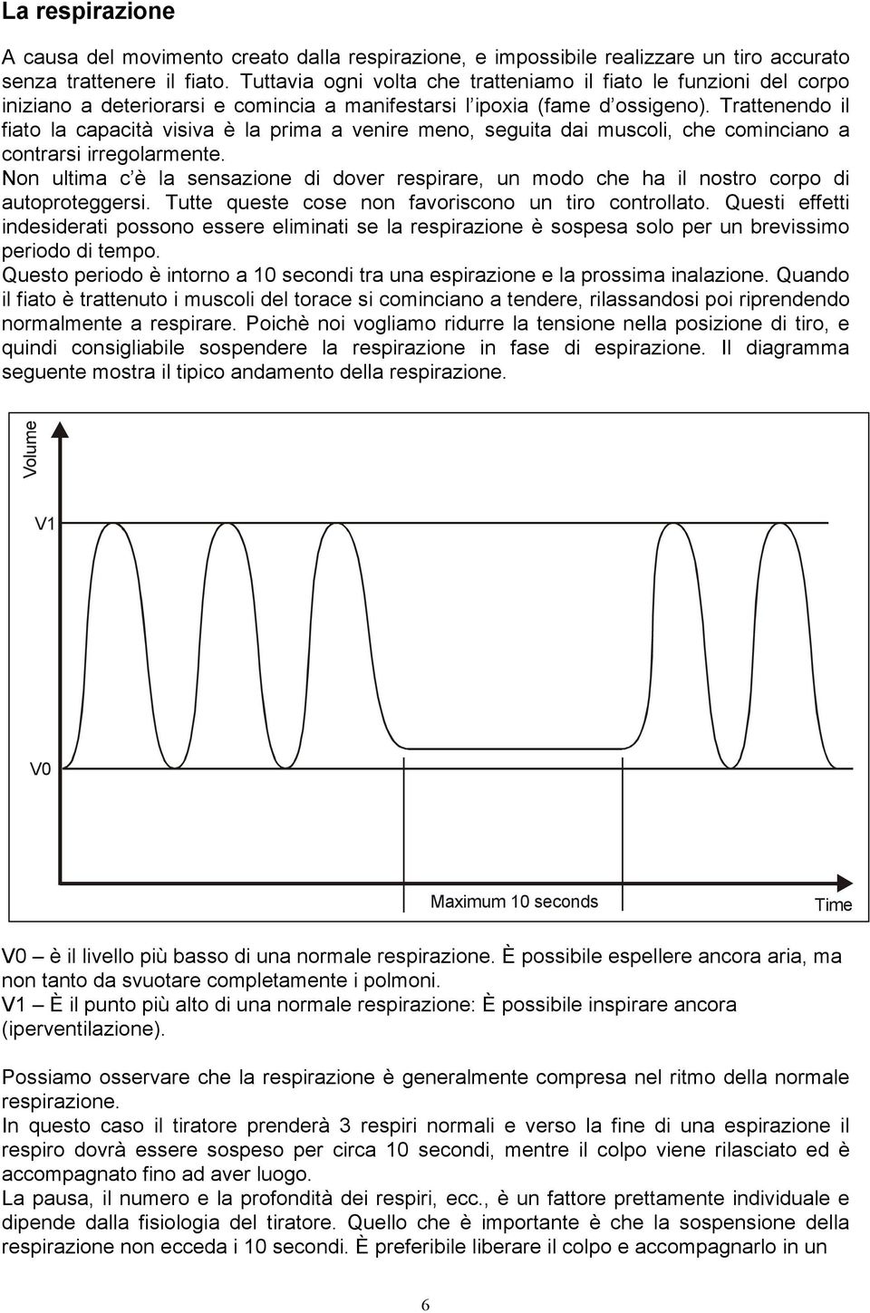 Trattenendo il fiato la capacità visiva è la prima a venire meno, seguita dai muscoli, che cominciano a contrarsi irregolarmente.