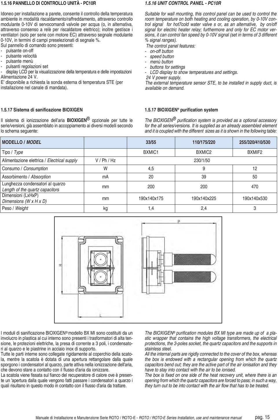 modulante 0-10V, in termini di campi preselezionati di segnale %.