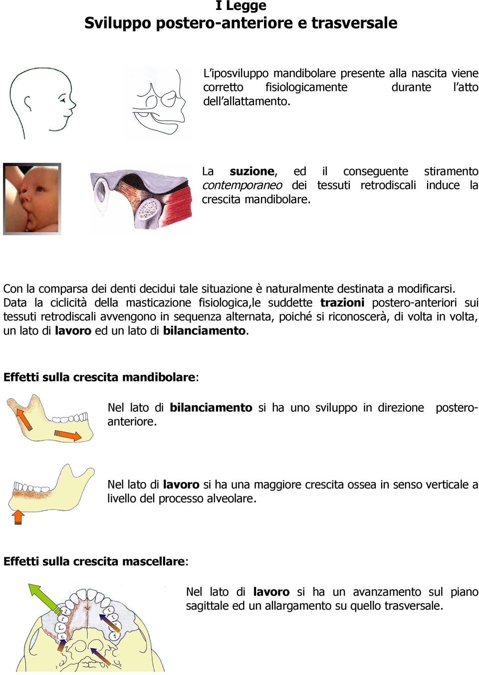 Con la comparsa dei denti decidui tale situazione è naturalmente destinata a modificarsi.