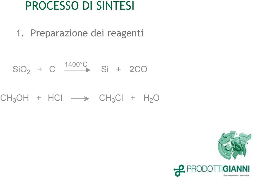 reagenti 1400 C SiO 2 +