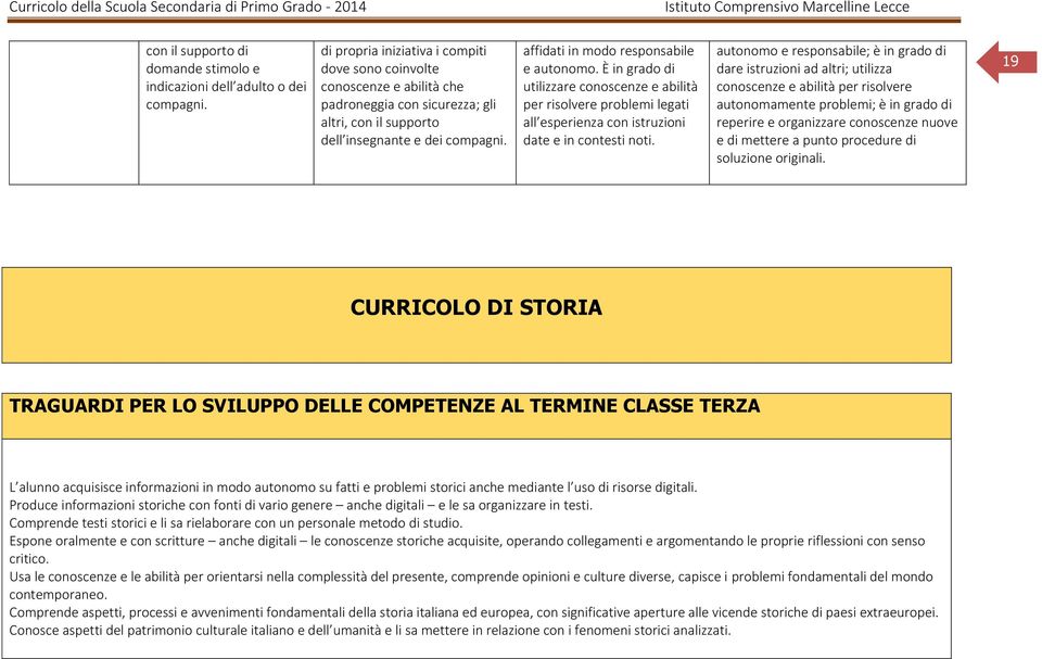 affidati in modo responsabile e autonomo. È in grado di utilizzare conoscenze e abilità per risolvere problemi legati all esperienza con istruzioni date e in contesti noti.