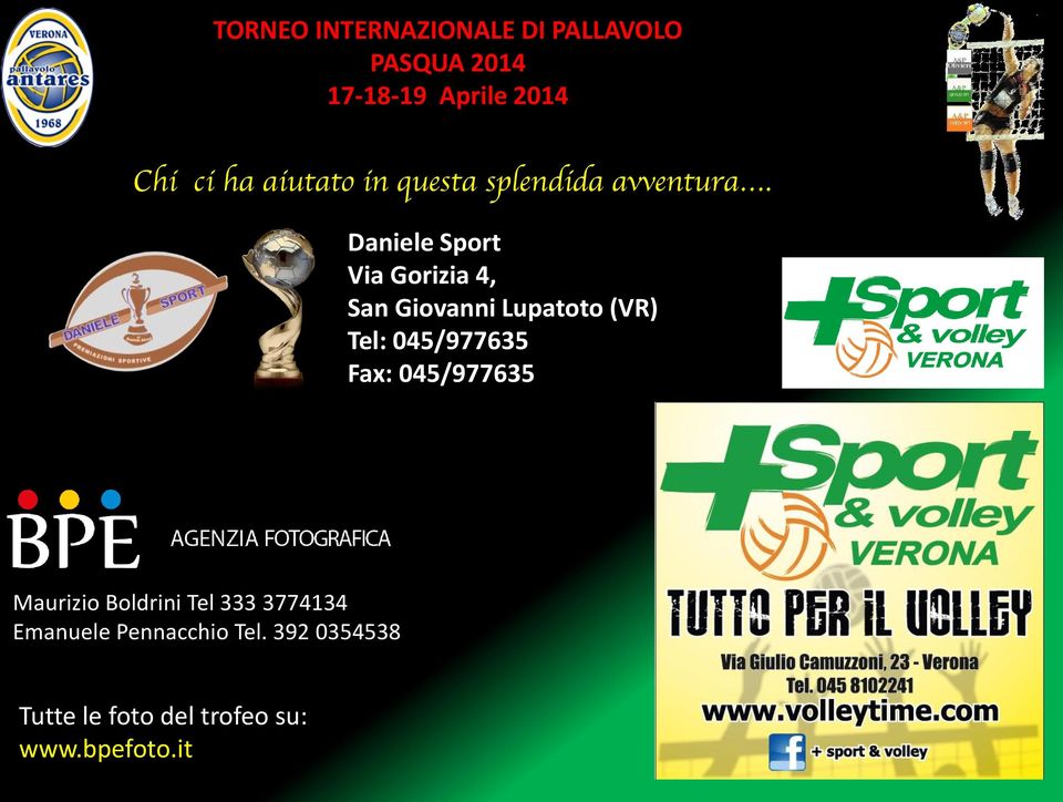 045/977635 Fax: 045/977635 Maurizio Boldrini Tel 333 3774134