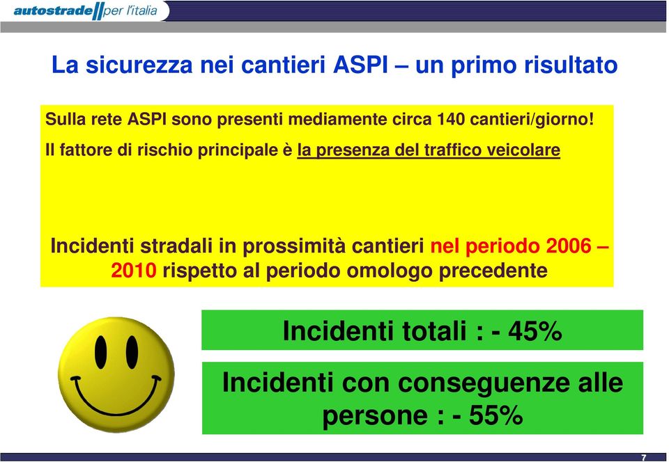 Il fattore di rischio principale è la presenza del traffico veicolare Incidenti stradali