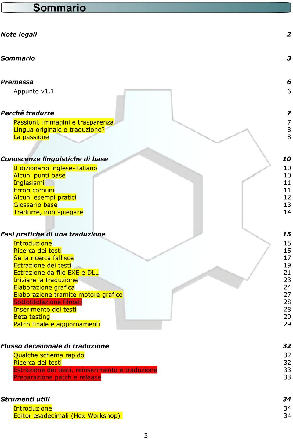 spiegare 14 Fasi pratiche di una traduzione 15 Introduzione 15 Ricerca dei testi 15 Se la ricerca fallisce 17 Estrazione dei testi 19 Estrazione da file EXE e DLL 21 Iniziare la traduzione 23