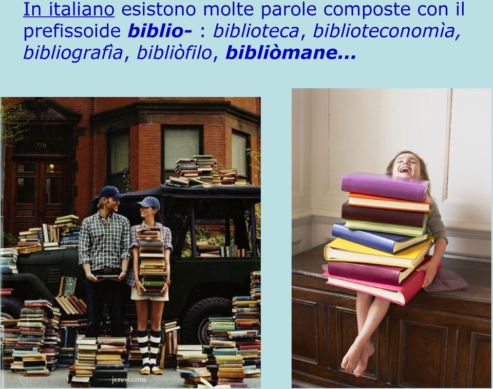 biblio- : biblioteca,