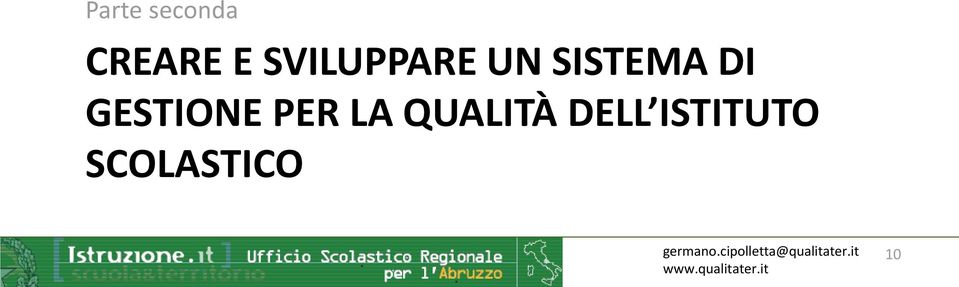 GESTIONE PER LA QUALITÀ