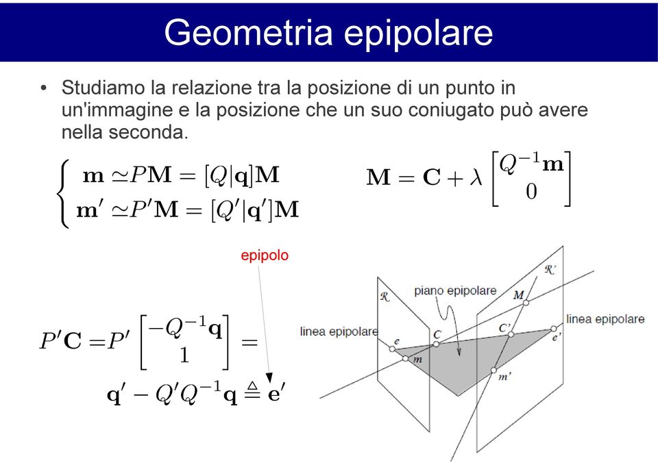 in un'immagine e la posizione che un