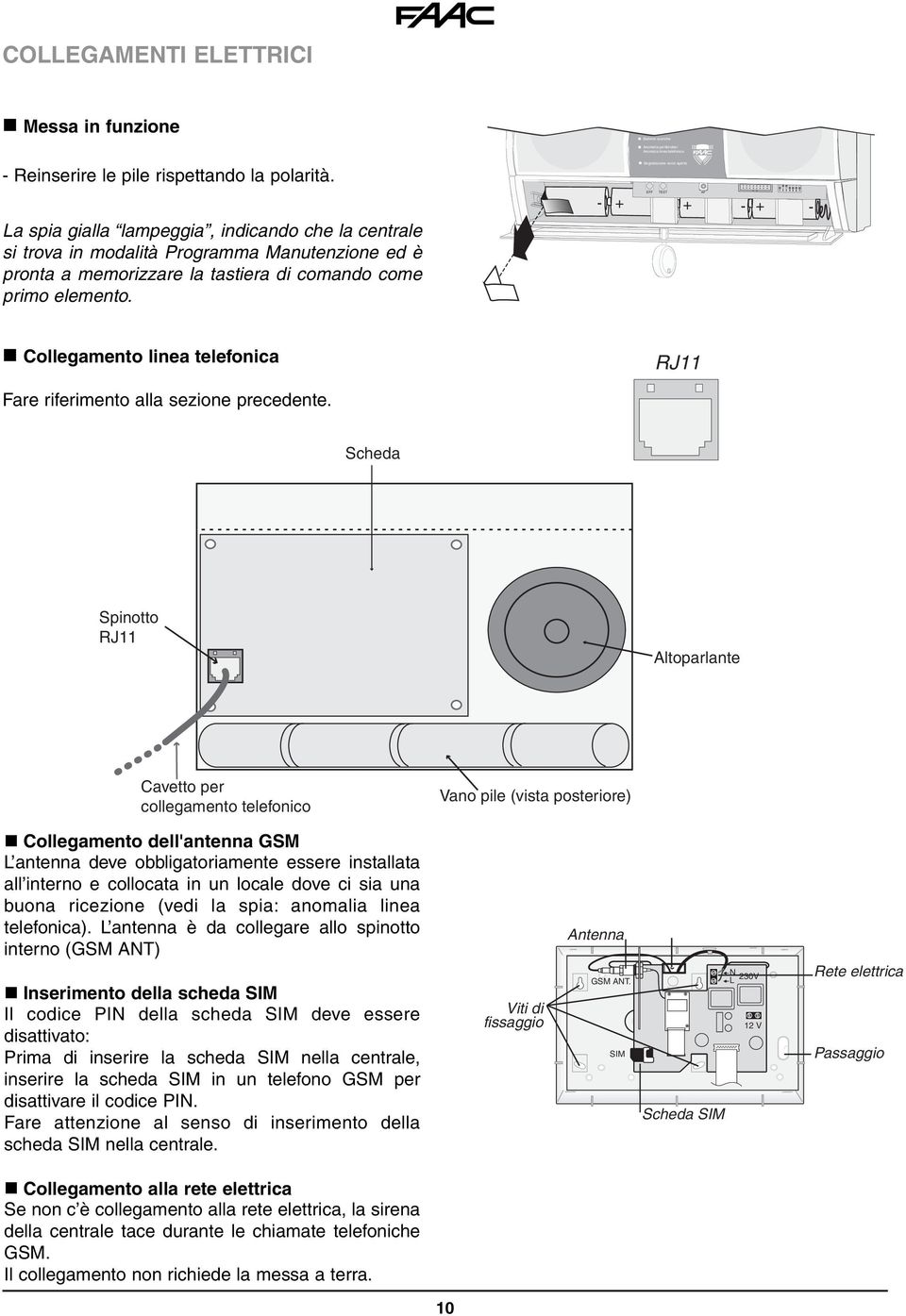 + - Anomalia periferiche/ EFF TEST + + - + - AP Collegamento linea telefonica Fare riferimento alla sezione precedente.