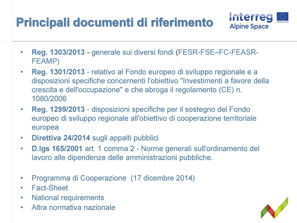 regolamento (CE) n. 1080/2006 Reg.