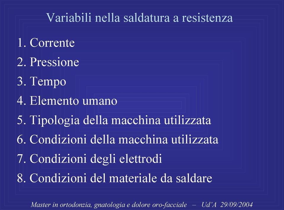 Tipologia della macchina utilizzata 6.