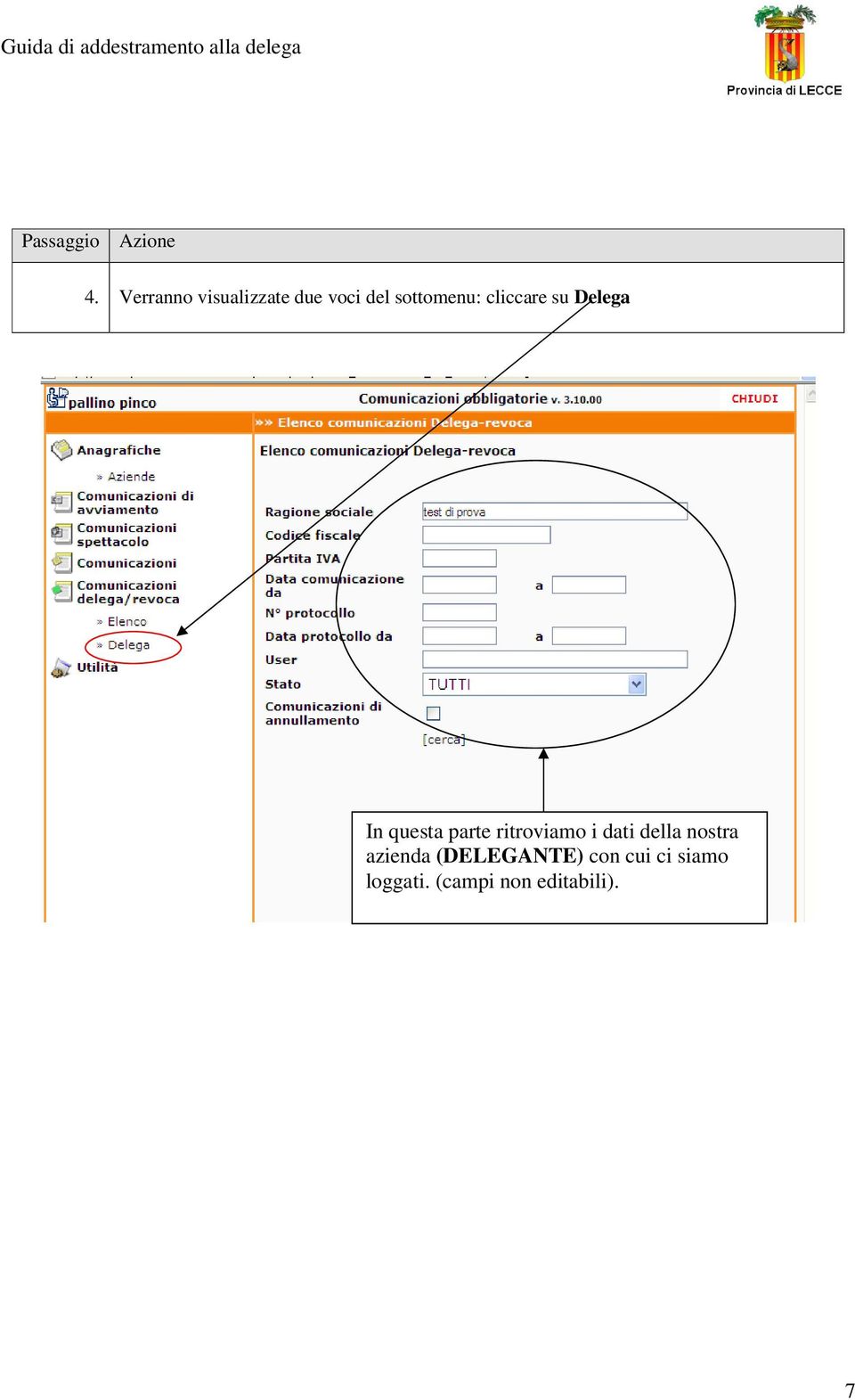 ritroviamo i dati della nostra azienda