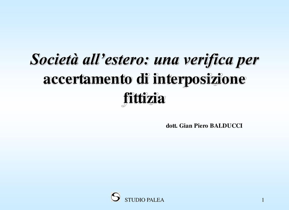 interposizione fittizia dott.