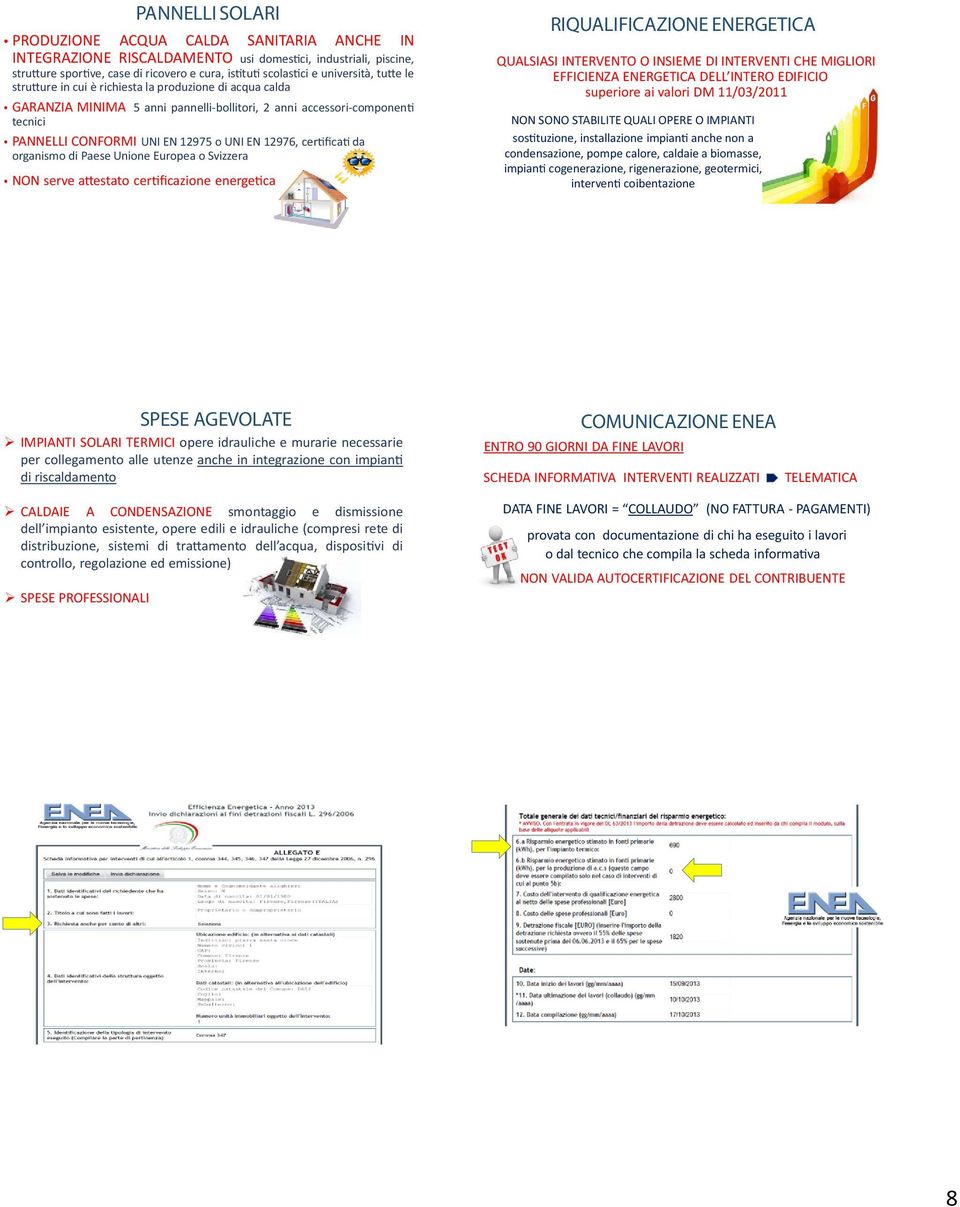 12976, certificati da organismo di Paese Unione Europea o Svizzera NON serve attestato certificazione energetica RIQUALIFICAZIONE ENERGETICA QUALSIASI INTERVENTO O INSIEME DI INTERVENTI CHE MIGLIORI