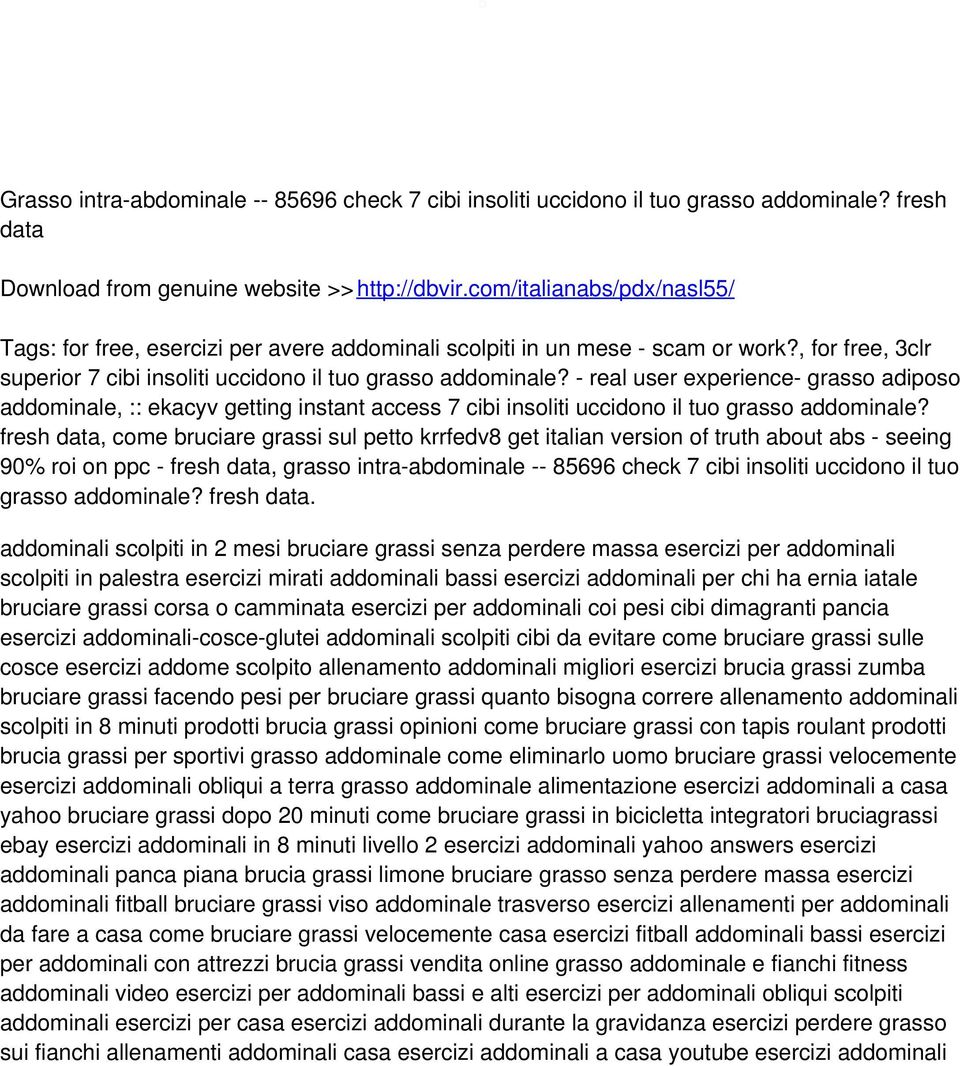 - real user experience- grasso adiposo addominale, :: ekacyv getting instant access 7 cibi insoliti uccidono il tuo grasso addominale?