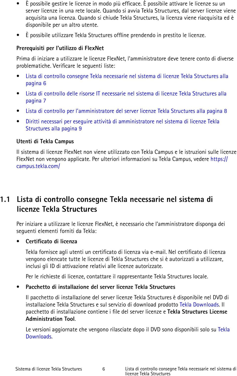 È possibile utilizzare Tekla Structures offline prendendo in prestito le licenze.