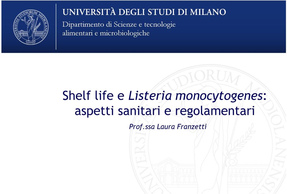 microbiologiche Shelf life e