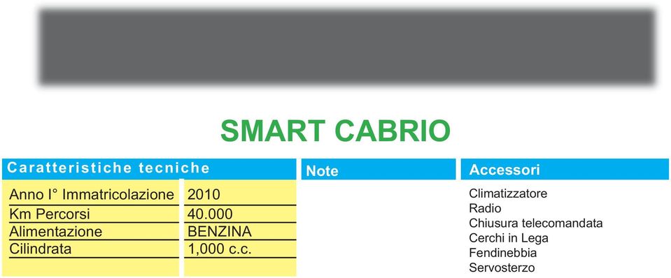 rsi 40.000 BENZINA 1,000 c.