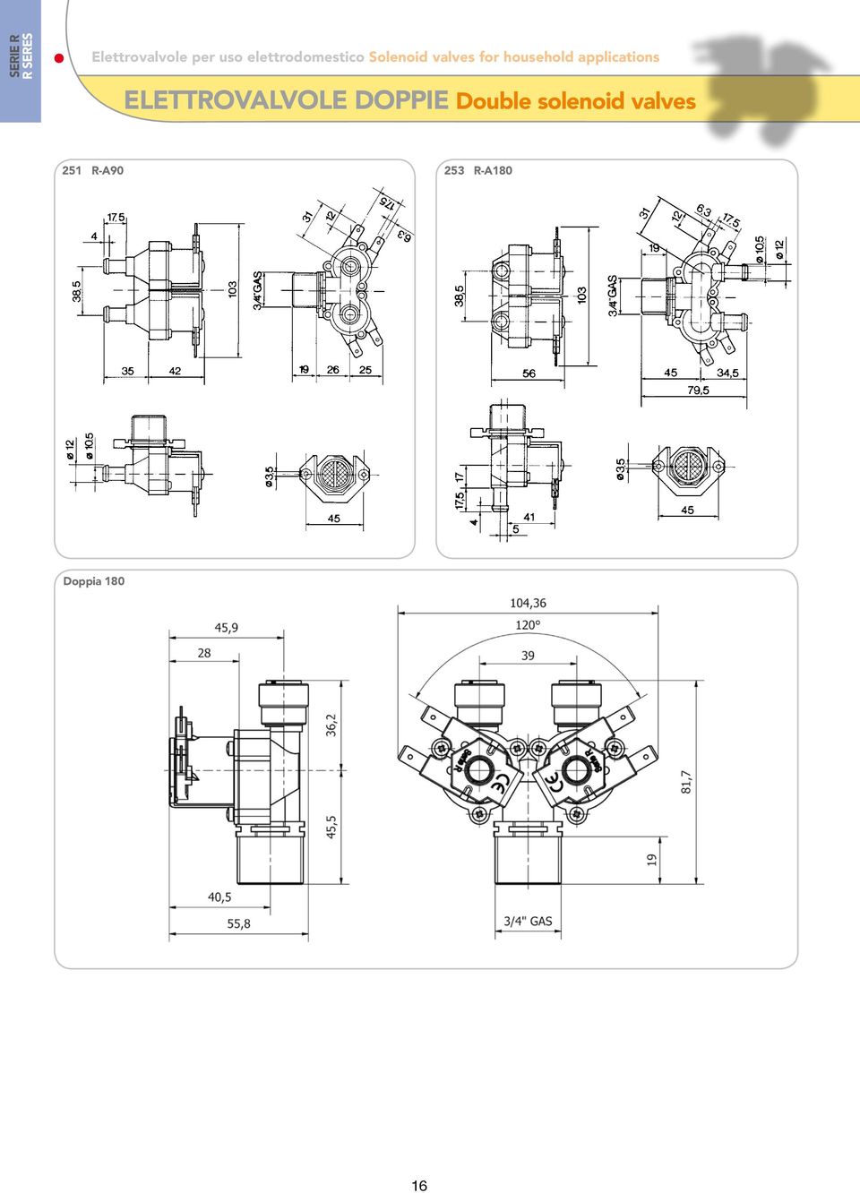 household applications ELETTROVALVOLE DOPPIE