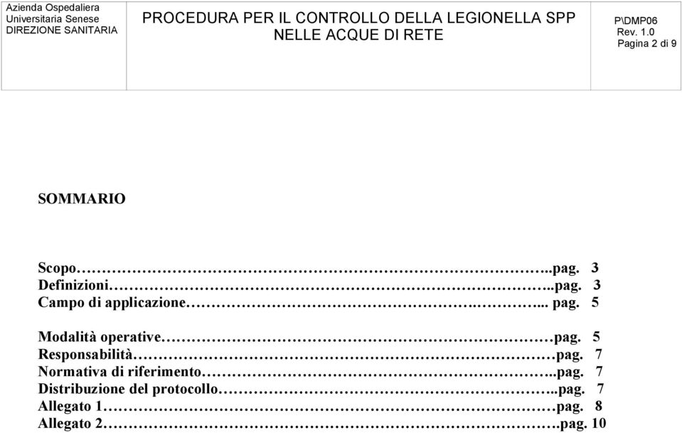 7 Normativa di riferimento..pag.