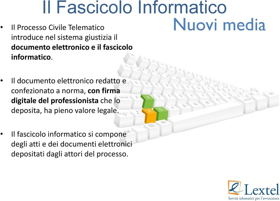 Nuovi media Il documento elettronico redatto e confezionato a norma, con firma digitale del