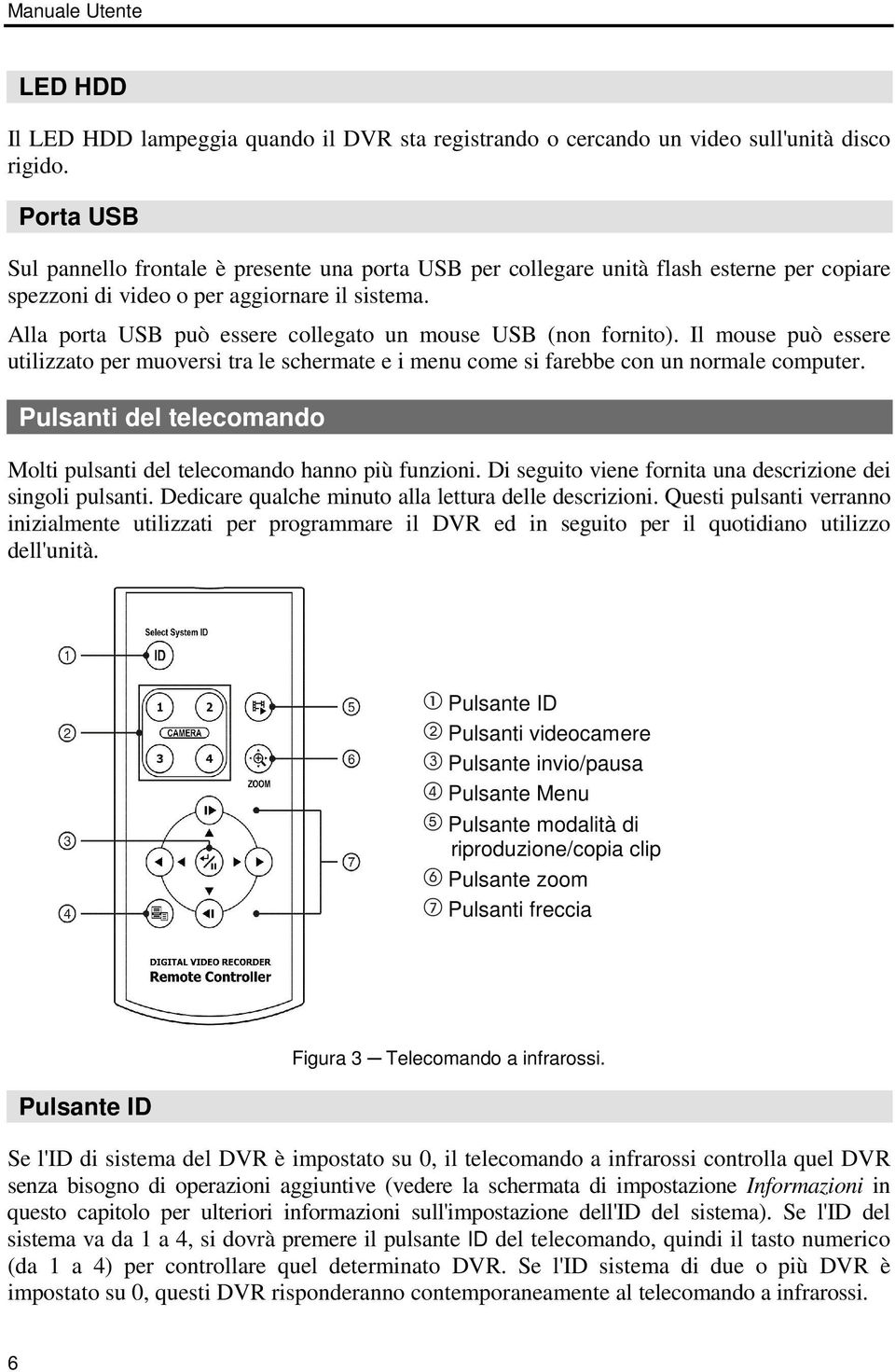 Alla porta USB può essere collegato un mouse USB (non fornito). Il mouse può essere utilizzato per muoversi tra le schermate e i menu come si farebbe con un normale computer.