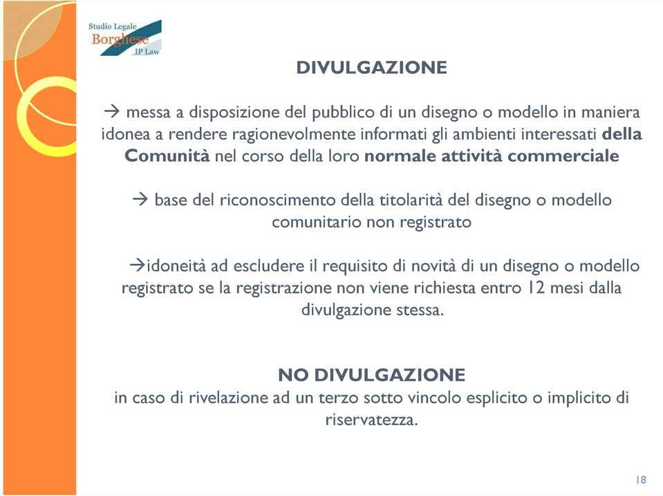 comunitario non registrato idoneità ad escludere il requisito di novità di un disegno o modello registrato se la registrazione non viene