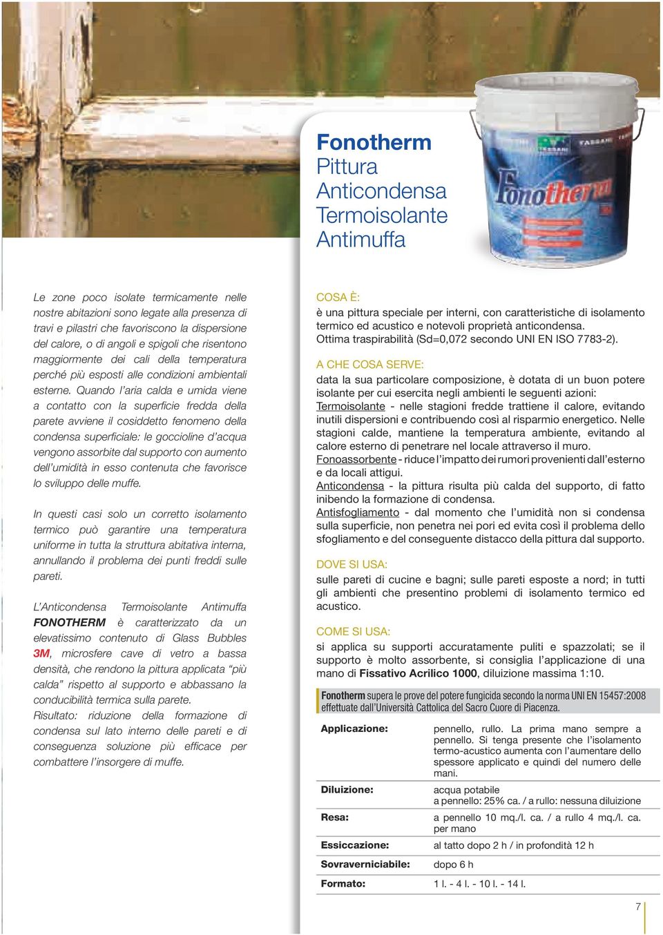 Quando l aria calda e umida viene a contatto con la superficie fredda della parete avviene il cosiddetto fenomeno della condensa superficiale: le goccioline d acqua vengono assorbite dal supporto con