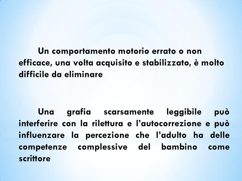 leggibile può interferire con la rilettura e l autocorrezione e può