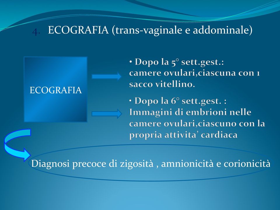 ECOGRAFIA Diagnosi precoce