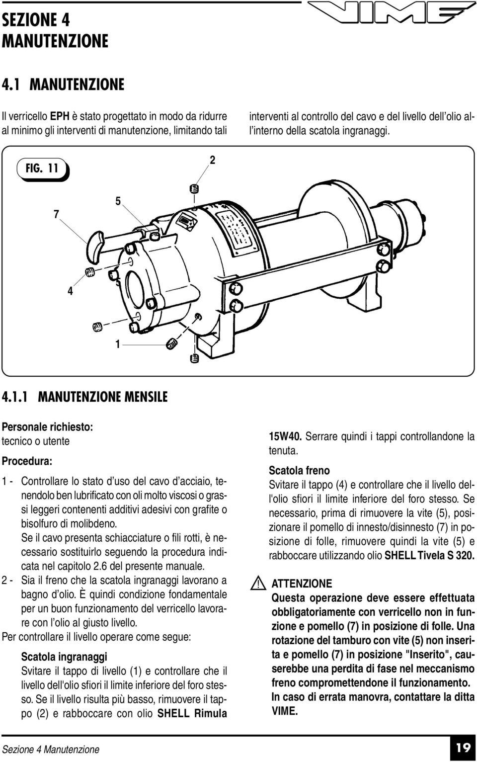 della scatola ingranaggi. FIG. 7.