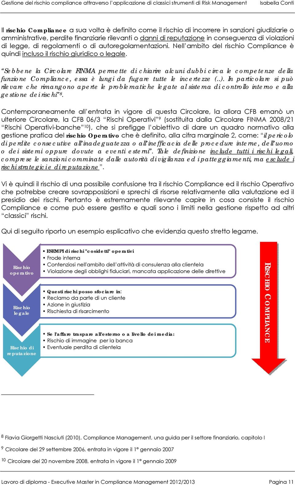 Sebbene la Circolare FINMA permette di chiarire alcuni dubbi circa le competenze della funzione Compliance, essa è lungi da fugare tutte le incertezze (..).