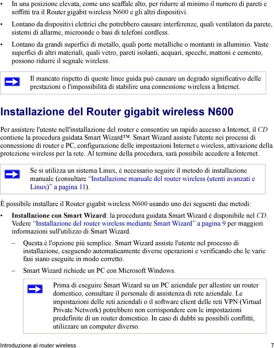 Lontano da grandi superfici di metallo, quali porte metalliche o montanti in alluminio.