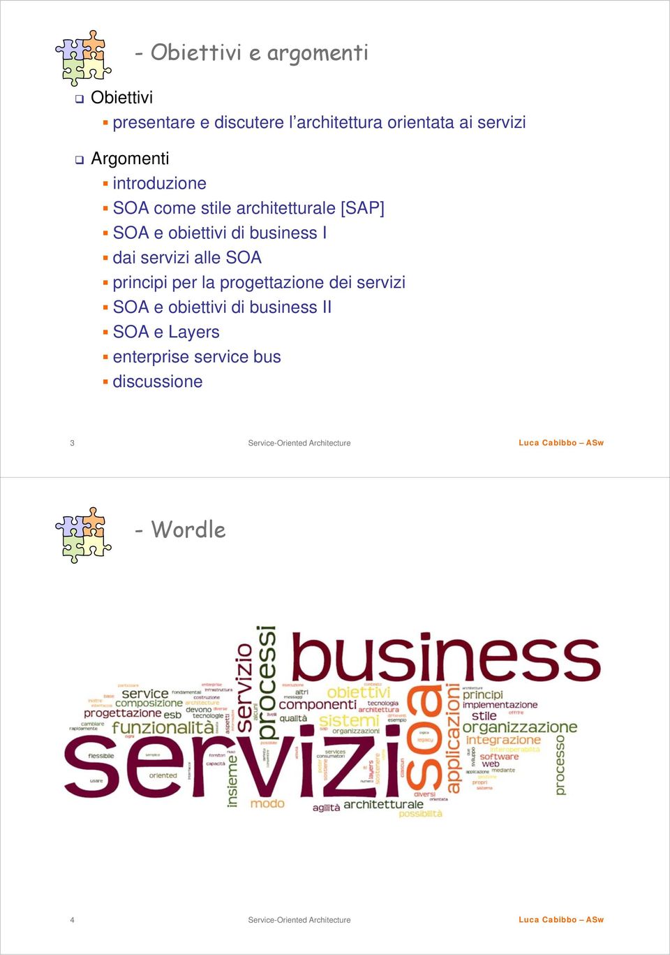 obiettivi di business I dai servizi alle SOA principi per la progettazione dei