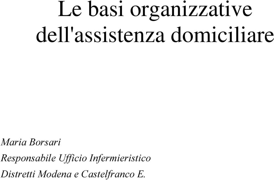 Borsari Responsabile Ufficio