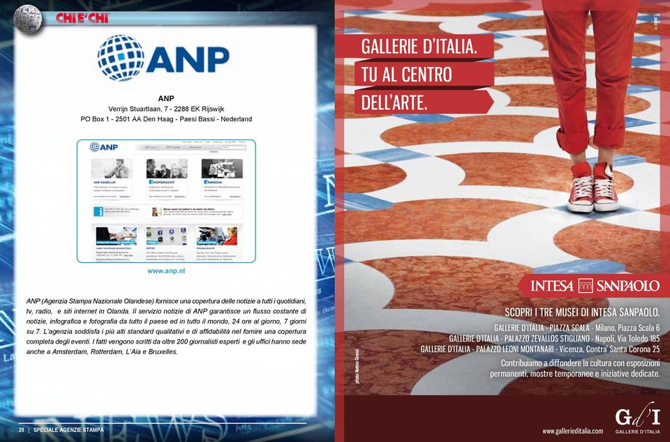 Il servizio notizie di ANP garantisce un flusso costante di notizie, infografica e fotografia da tutto il paese ed in tutto il mondo, 24 ore al giorno, 7 giorni su 7.