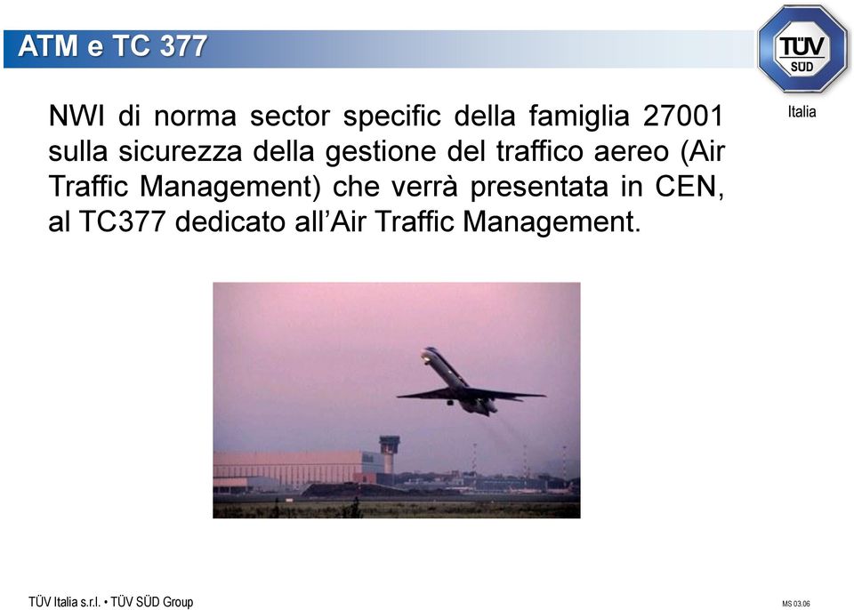 traffico aereo (Air Traffic Management) che verrà