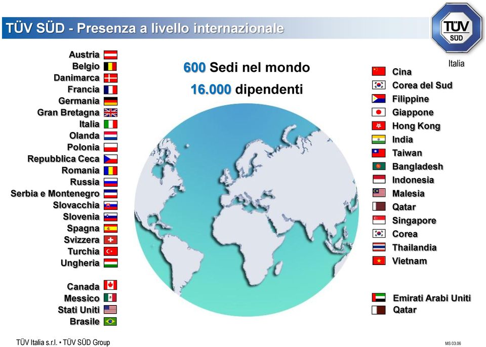 600 Sedi nel mondo 16.