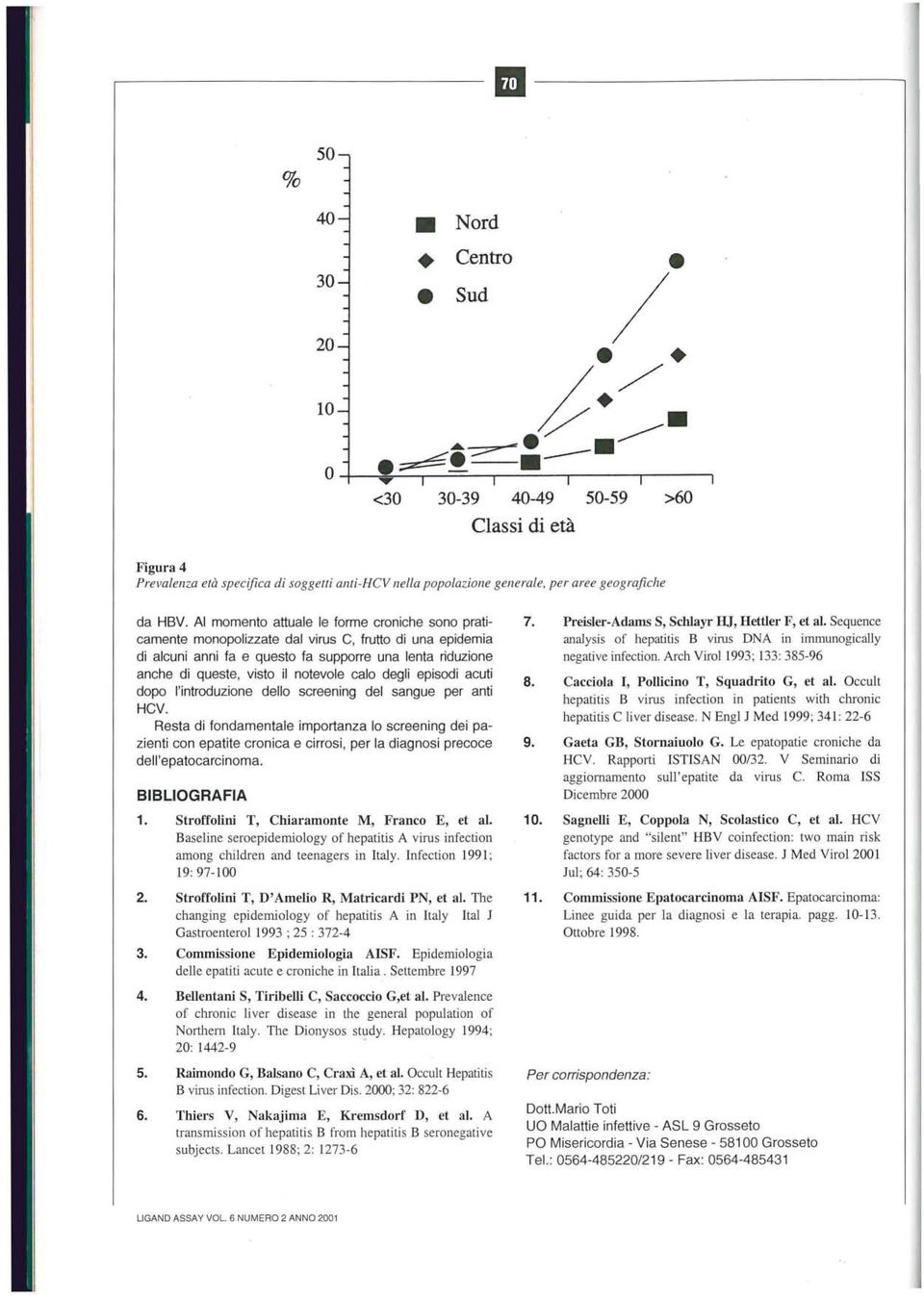 calo degli episodi acuti dopo l'introduzione dello screening del sangue per anti HCV.