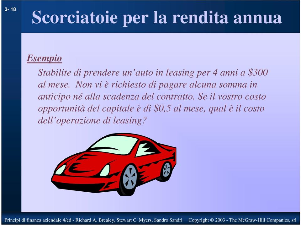 Non vi è richiesto di pagare alcuna somma in anticipo né alla scadenza del