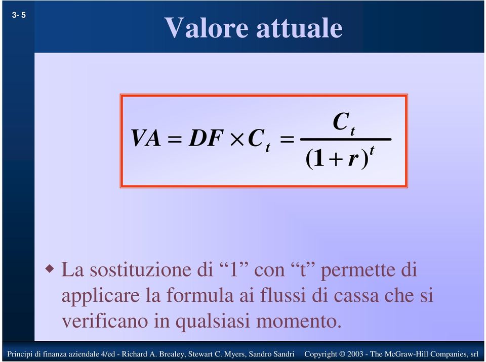 permette di applicare la formula ai