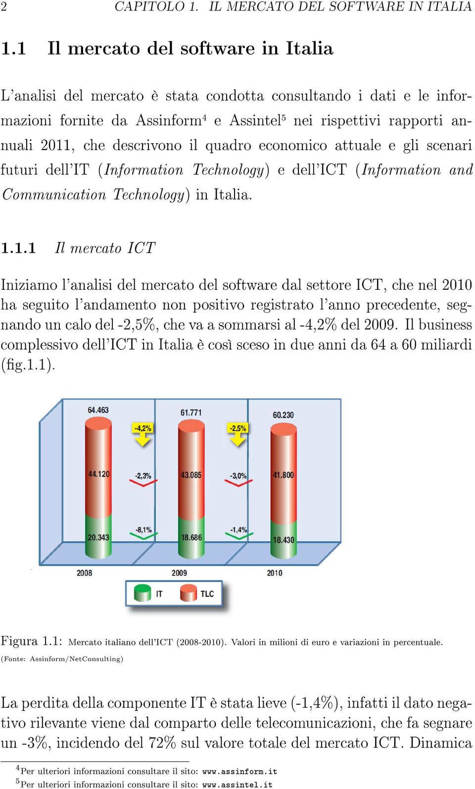 descrivono il quadro economico attuale e gli scenari futuri dell'it (Information Technology) e dell'ict (Information and Communication Technology) in Italia. 1.